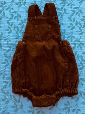 The Simple Folk- Corduroy Bubble Overalls 9-12M